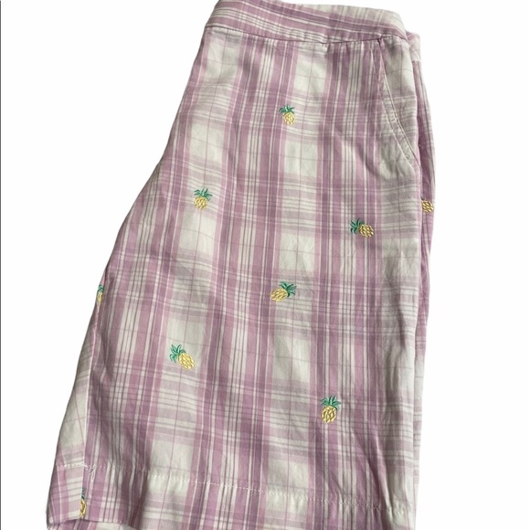 Size 2 Izod shorts pineapples purple and white - Picture 2 of 3